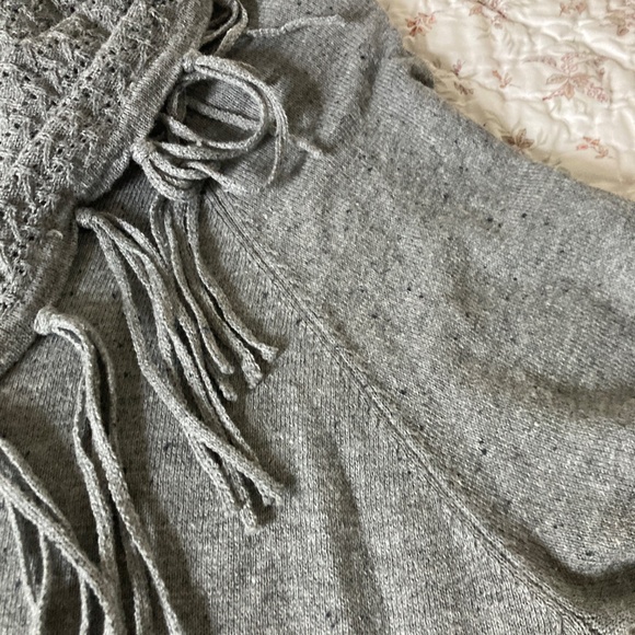 Style & Co Sweater with Fringed Scarf Neckline Size L - Picture 6 of 7
